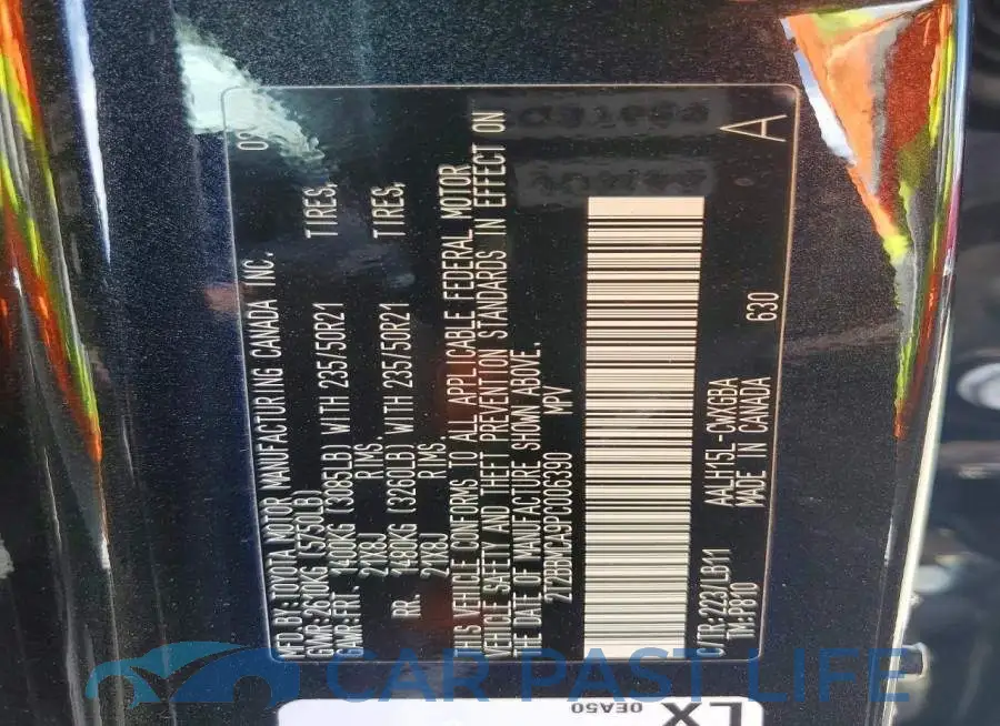 2T2BBMCA9PC006390# 14