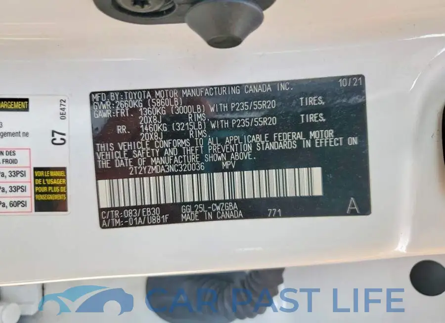 2T2YZMDA3NC320036# 14