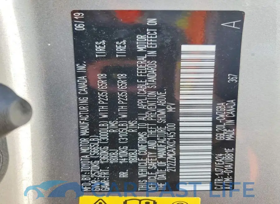 2T2ZZMCA7KC145100# 12