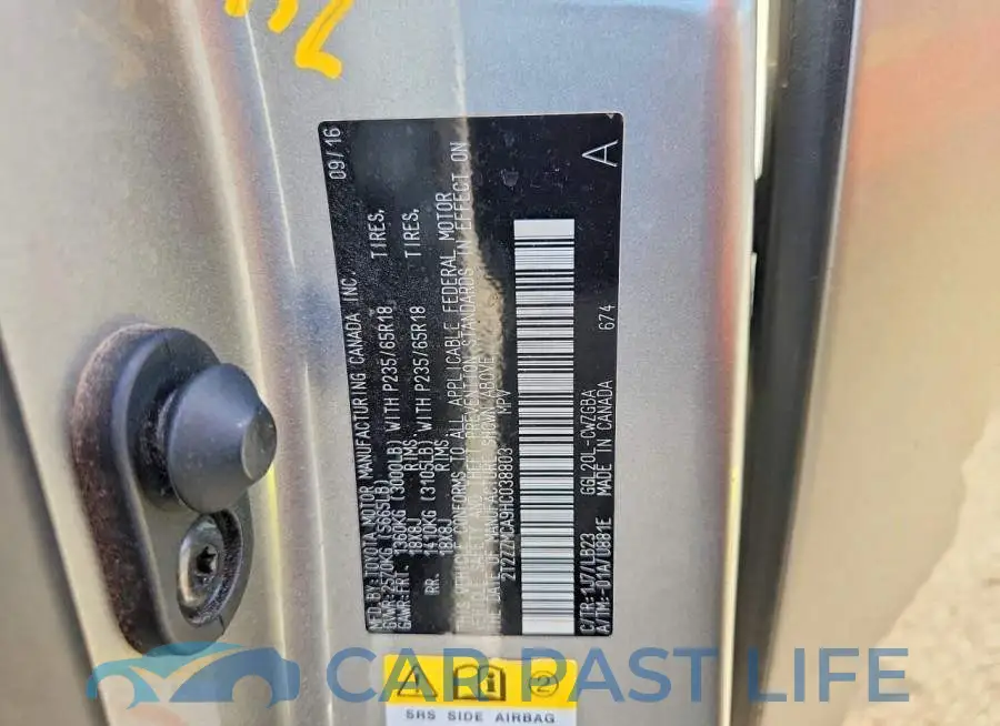 2T2ZZMCA9HC038803# 13