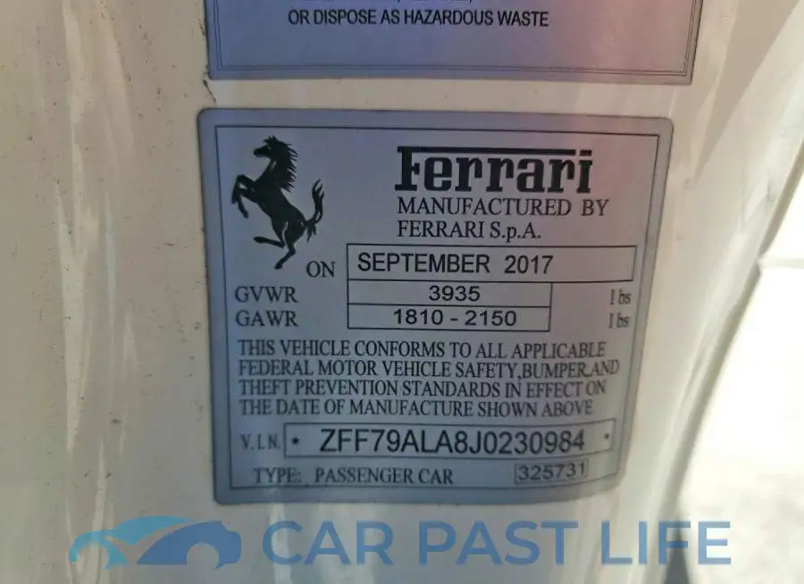 ZFF79ALA8J0230984# 12