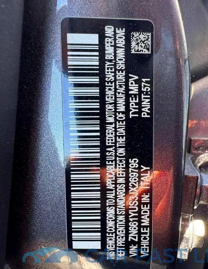 ZN661YUS3JX269795# 10