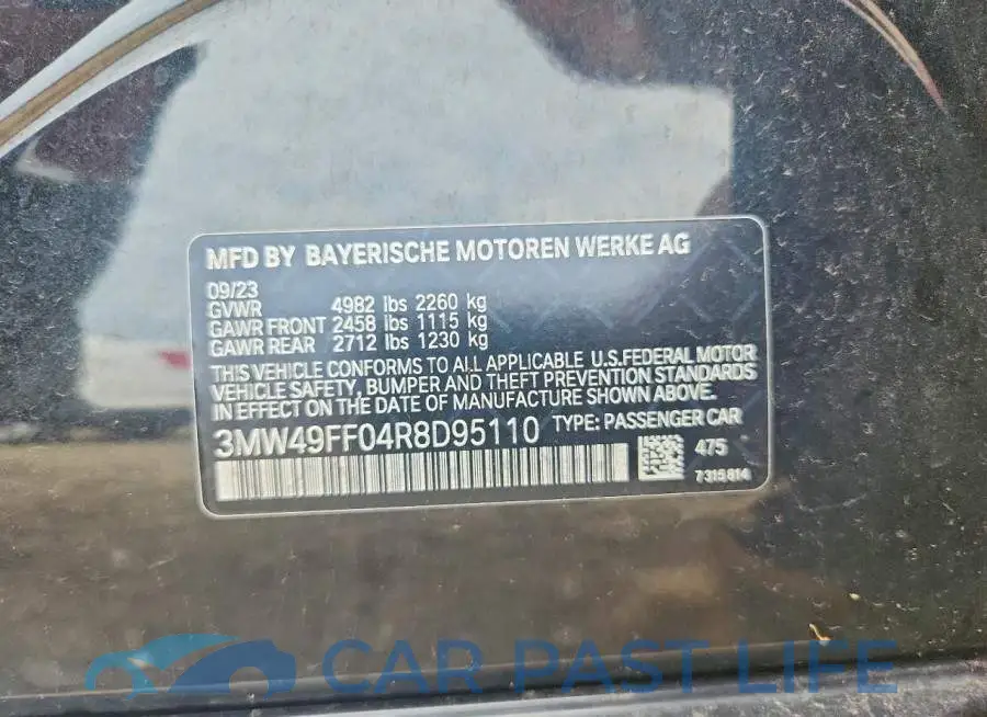 3MW49FF04R8D95110# 12