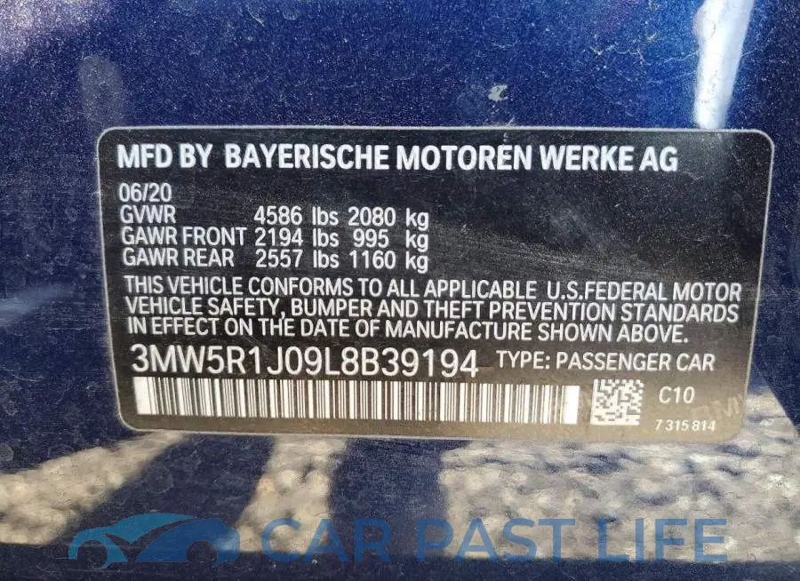 3MW5R1J09L8B39194# 13