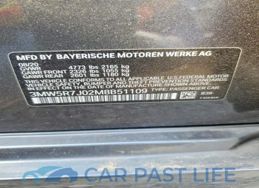 3MW5R7J02M8B51109# 12