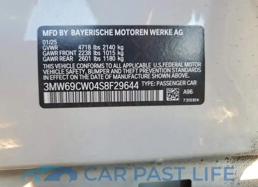 3MW69CW04S8F29644# 12