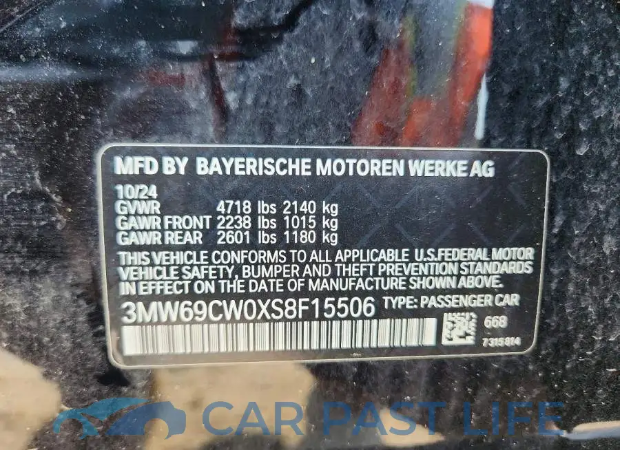 3MW69CW0XS8F15506# 13
