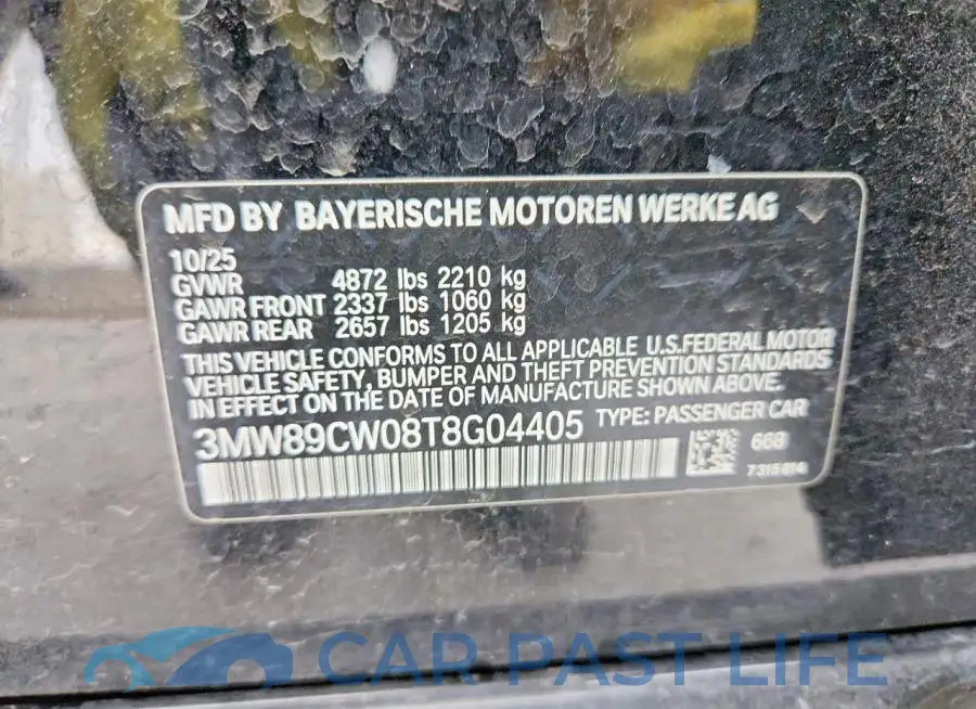 3MW89CW08T8G04405# 12