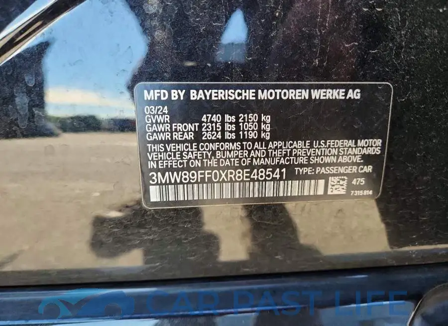 3MW89FF0XR8E48541# 12