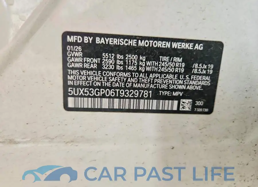 5UX53GP06T9329781# 13