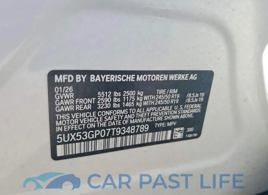 5UX53GP07T9348789# 13