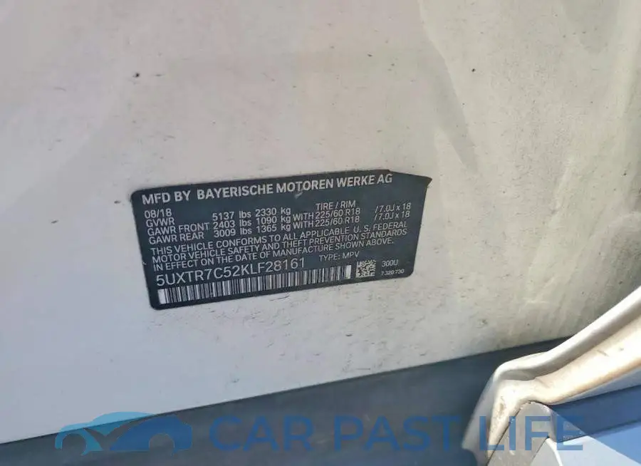 5UXTR7C52KLF28161# 12