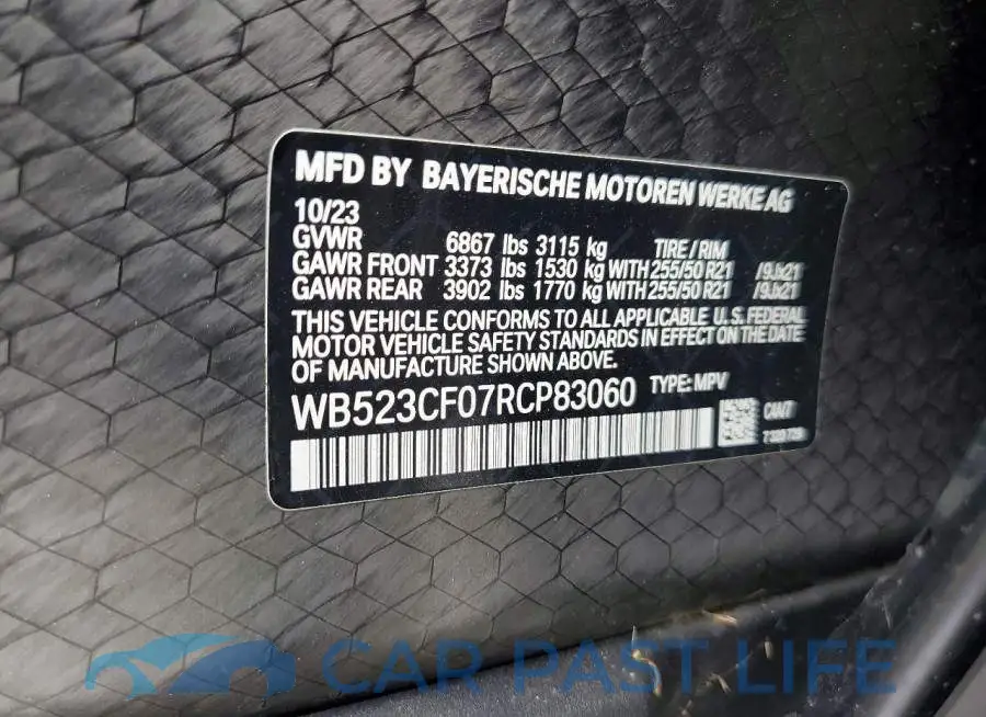 WB523CF07RCP83060# 13