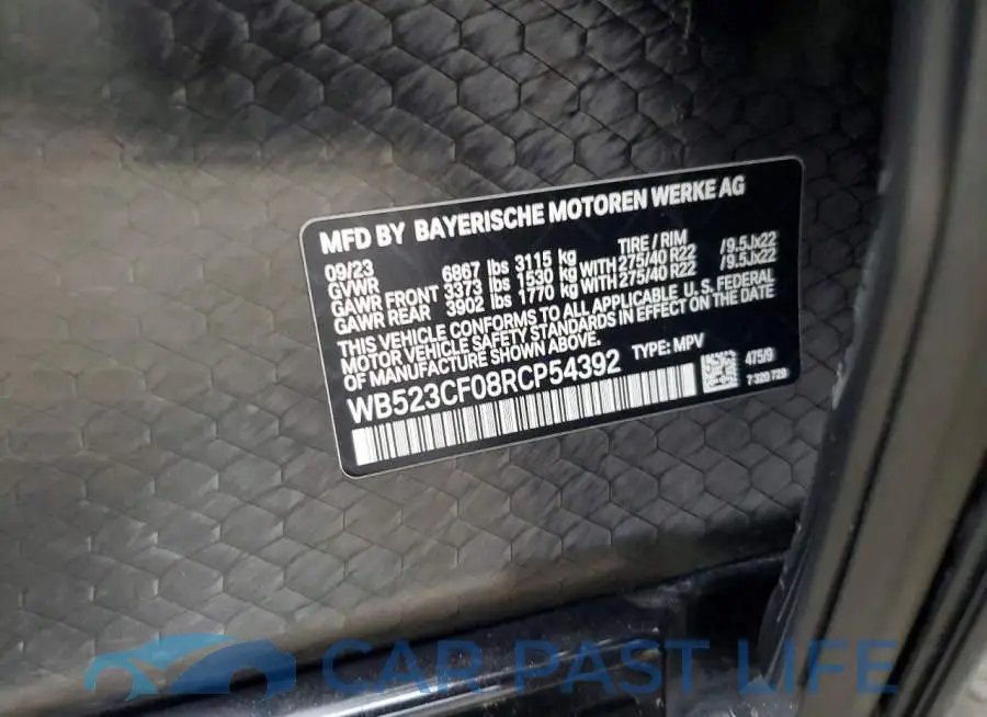 WB523CF08RCP54392# 12