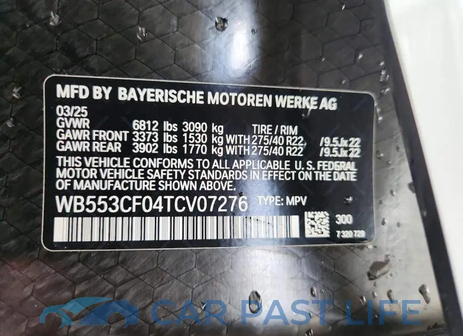 WB553CF04TCV07276# 13