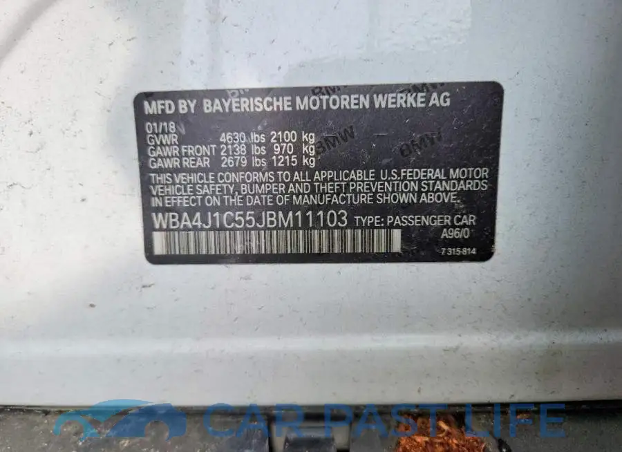 WBA4J1C55JBM11103# 13