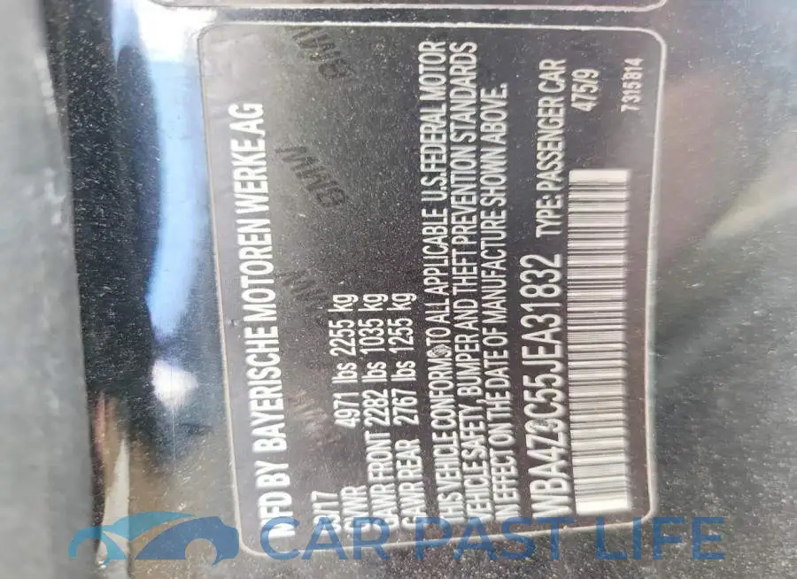 WBA4Z3C55JEA31832# 12
