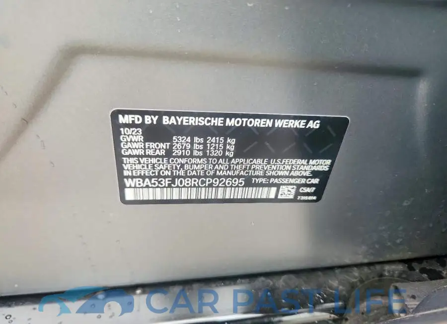 WBA53FJ08RCP92695# 12