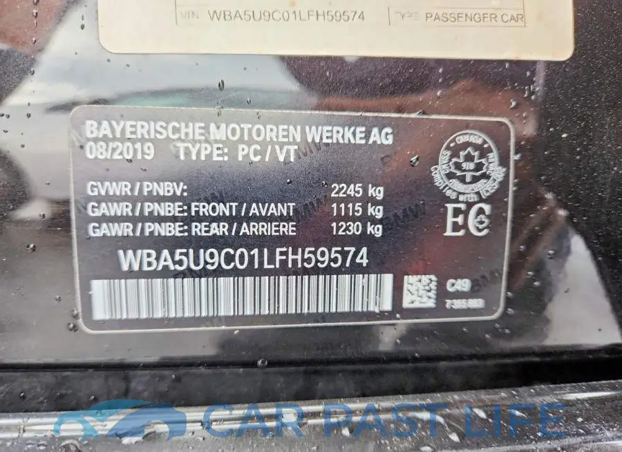 WBA5U9C01LFH59574# 12