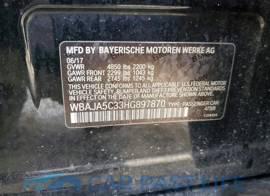 WBAJA5C33HG897870# 13