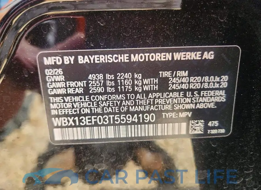 WBX13EF03T5594190# 14