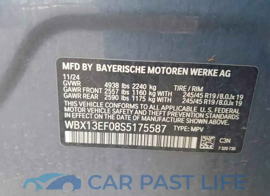 WBX13EF08S5175587# 13