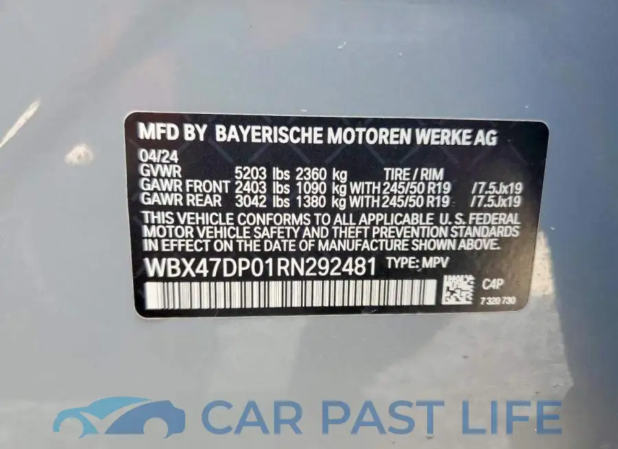 WBX47DP01RN292481# 13