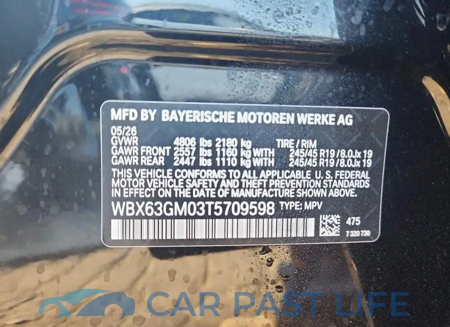 WBX63GM03T5709598# 13