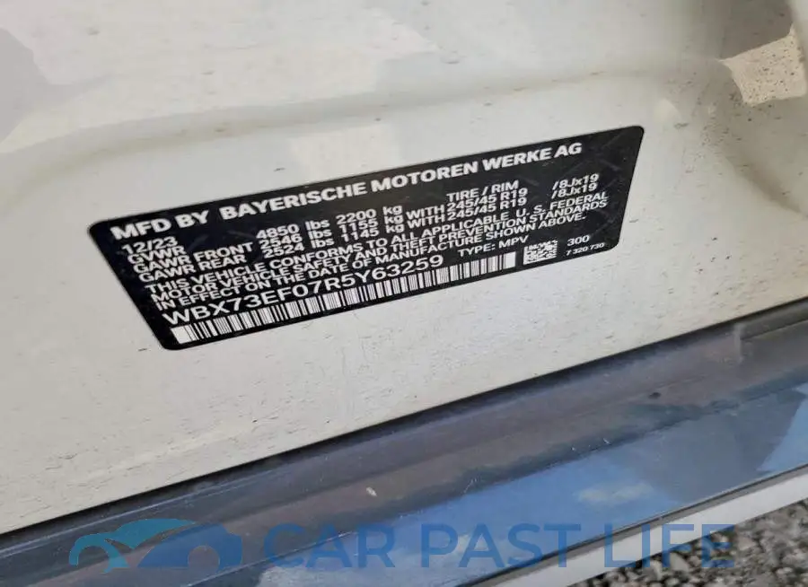 WBX73EF07R5Y63259# 12