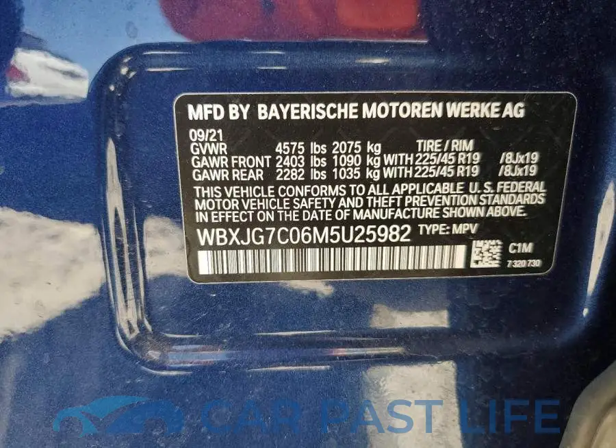 WBXJG7C06M5U25982# 13