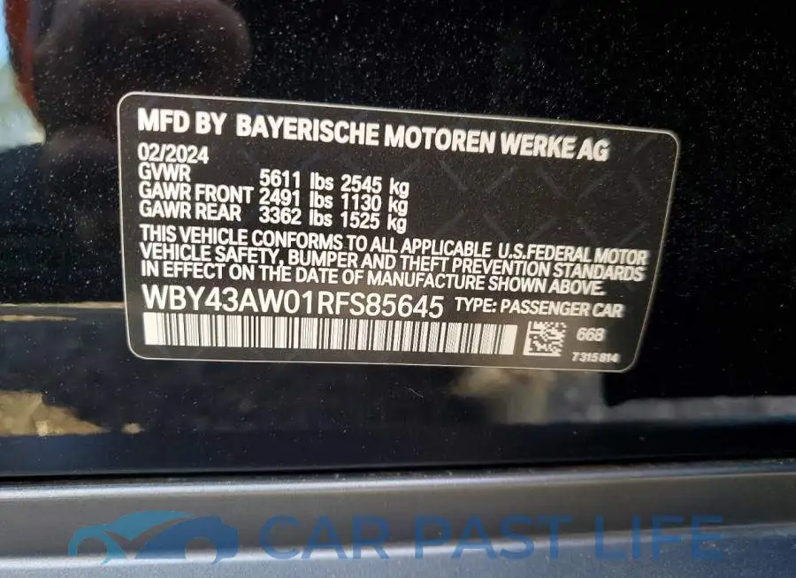 WBY43AW01RFS85645# 13