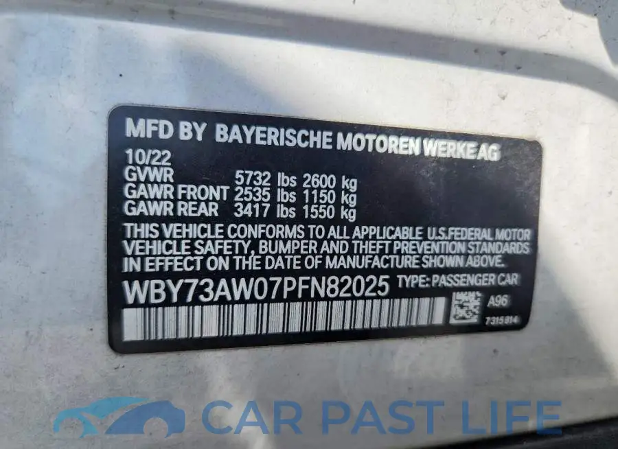 WBY73AW07PFN82025# 12