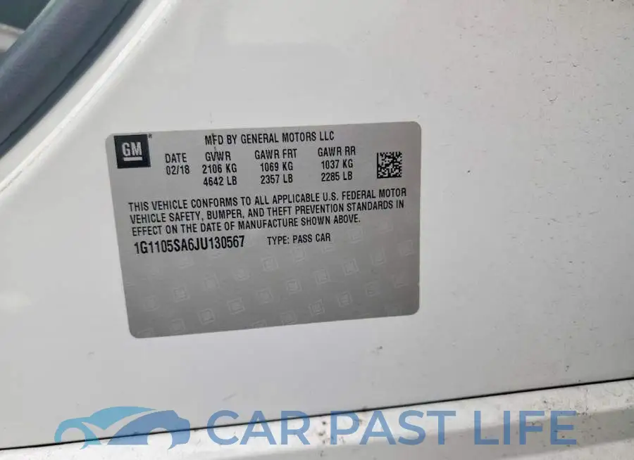 1G1105SA6JU130567# 12