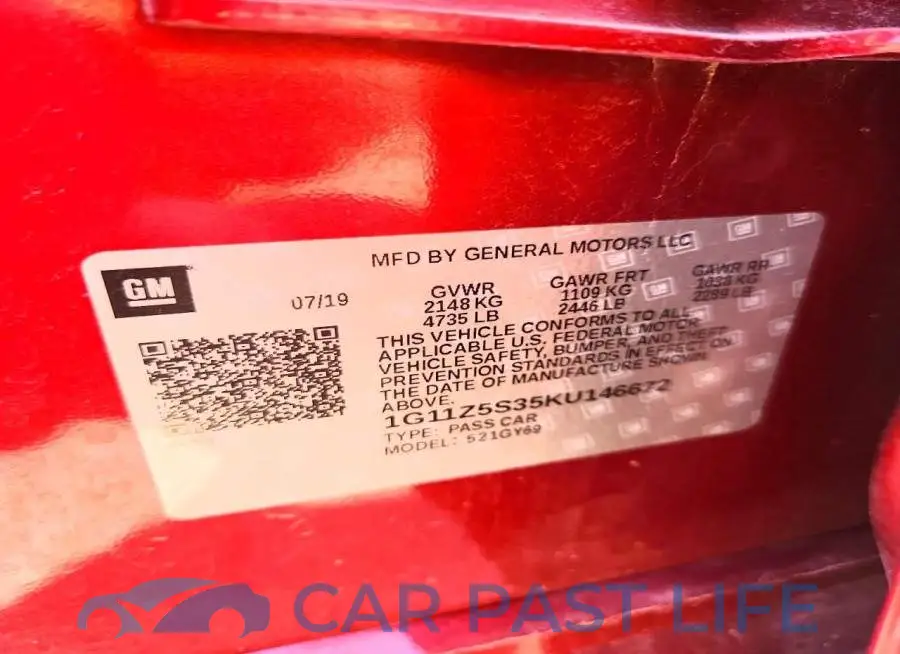 1G11Z5S35KU146672# 12