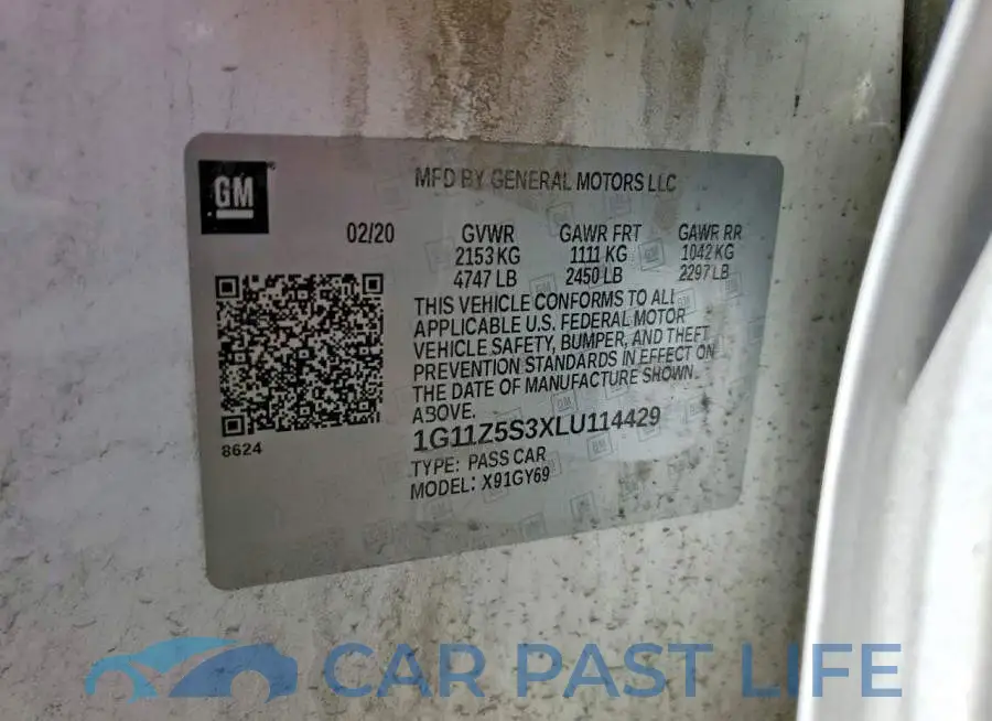 1G11Z5S3XLU114429# 13