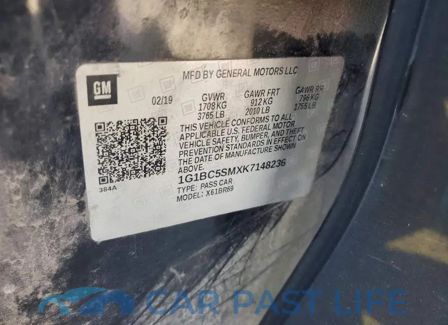 1G1BC5SMXK7148236# 12