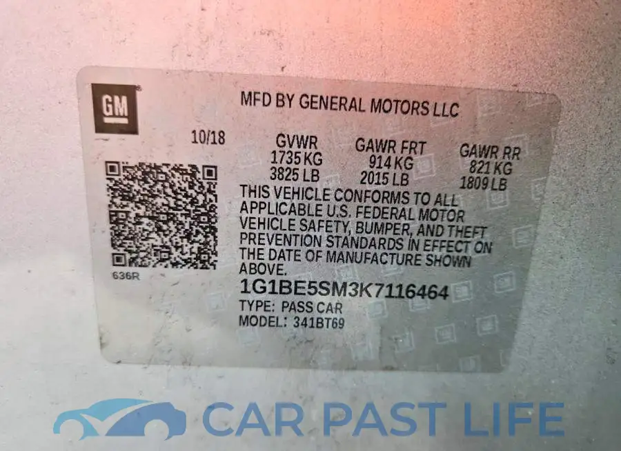 1G1BE5SM3K7116464# 12