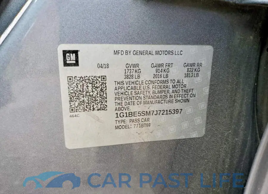 1G1BE5SM7J7215397# 12