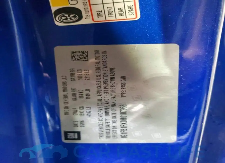 1G1FB1RX0H0107953# 12