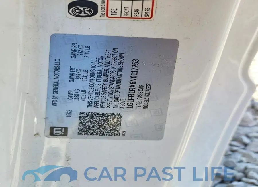 1G1FB1RX6N0117253# 13