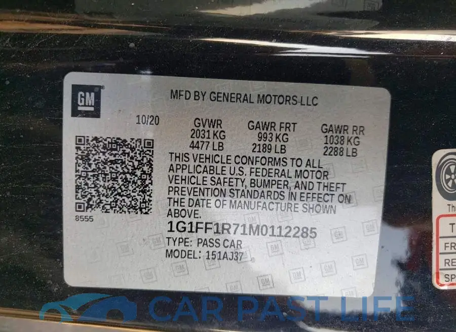 1G1FF1R71M0112285# 12
