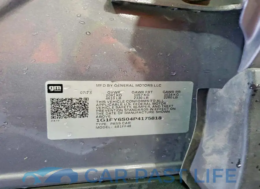 1G1FY6S04P4175818# 13