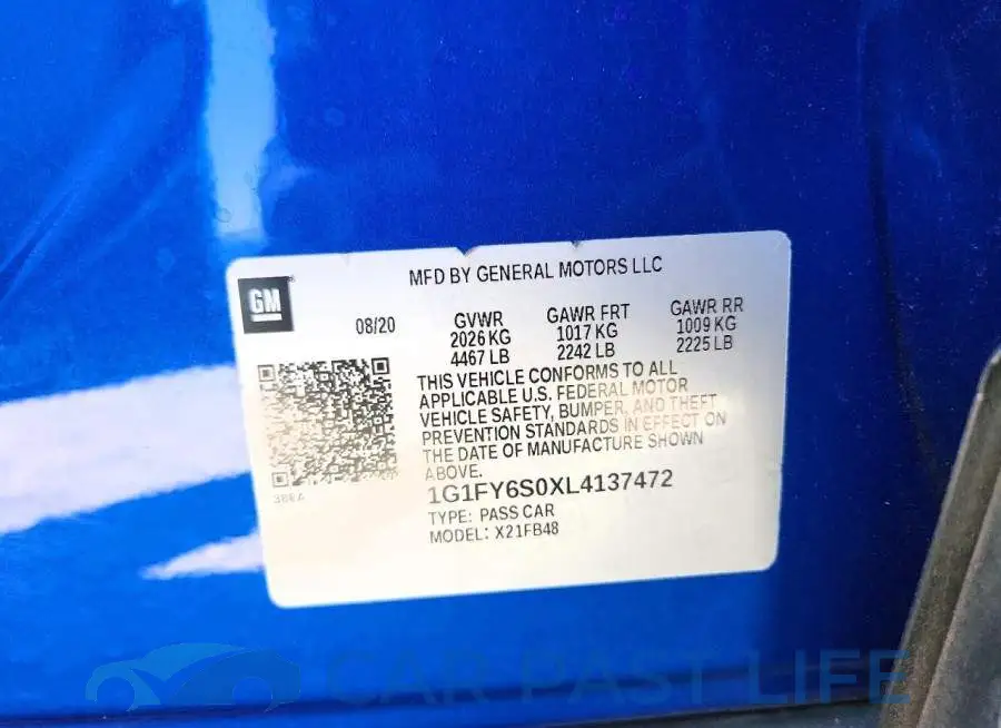 1G1FY6S0XL4137472# 12