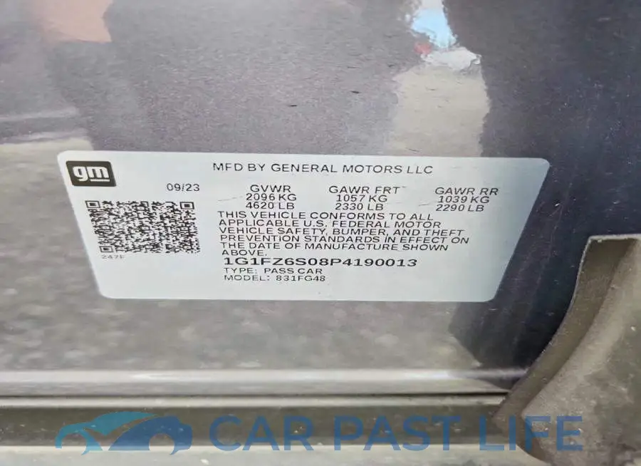 1G1FZ6S08P4190013# 14