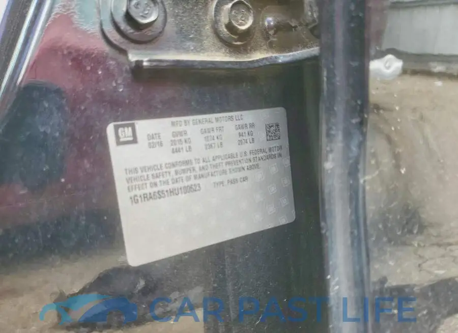 1G1RA6S51HU100623# 12