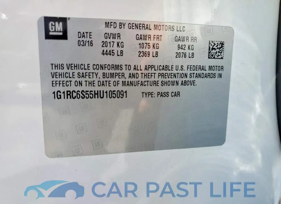 1G1RC6S55HU105091# 12