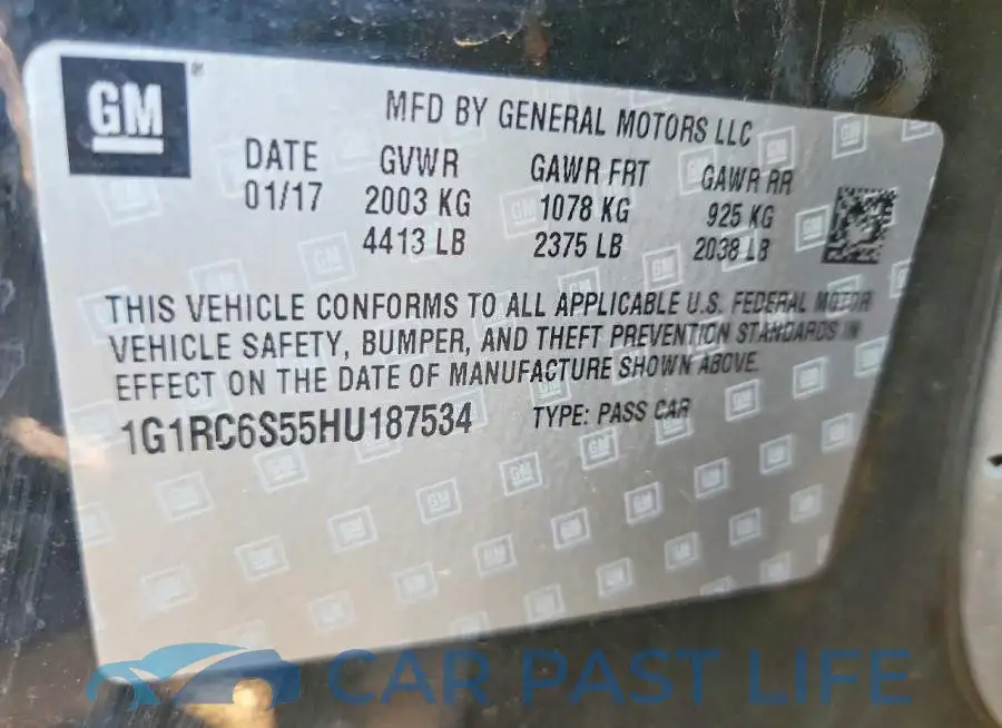 1G1RC6S55HU187534# 12