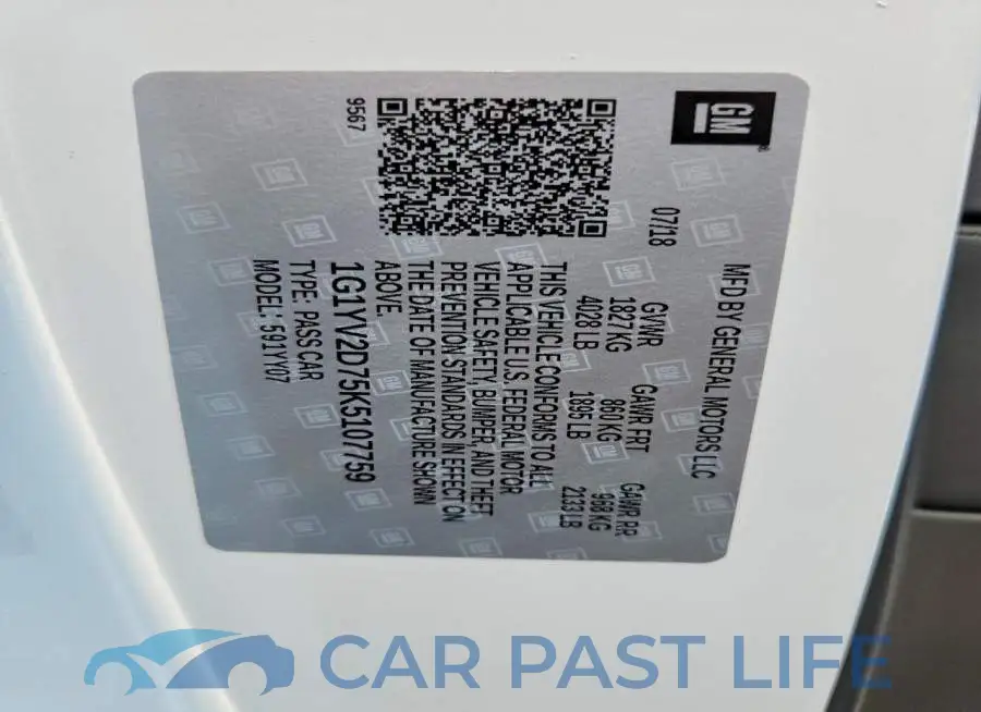 1G1YV2D75K5107759# 13