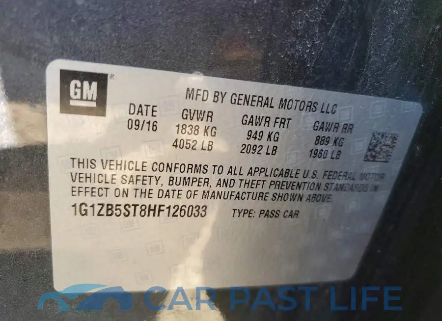 1G1ZB5ST8HF126033# 12