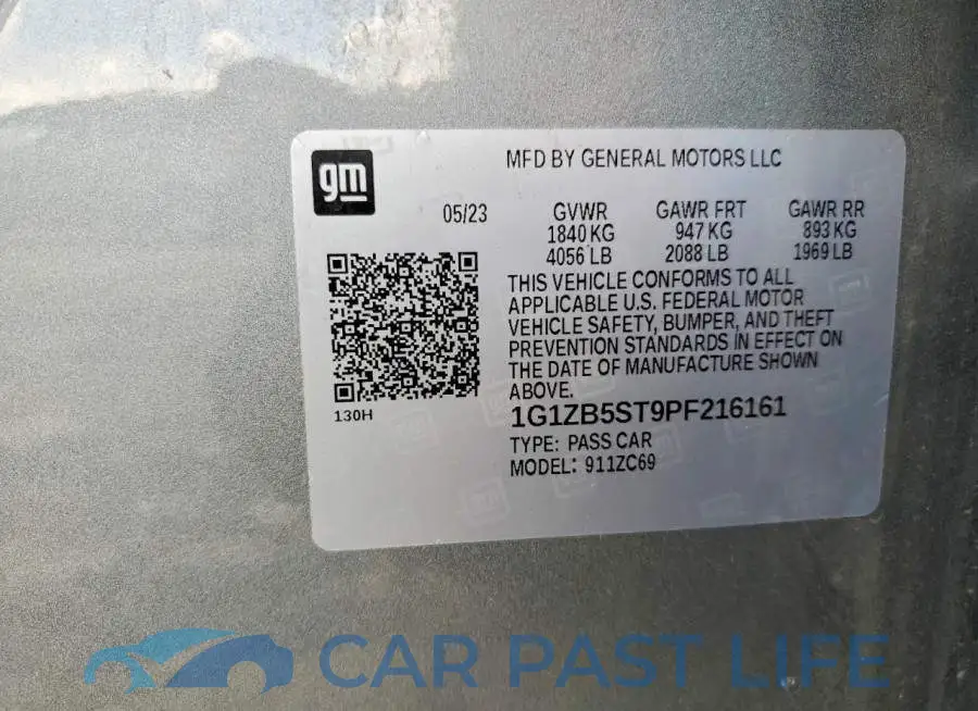 1G1ZB5ST9PF216161# 12